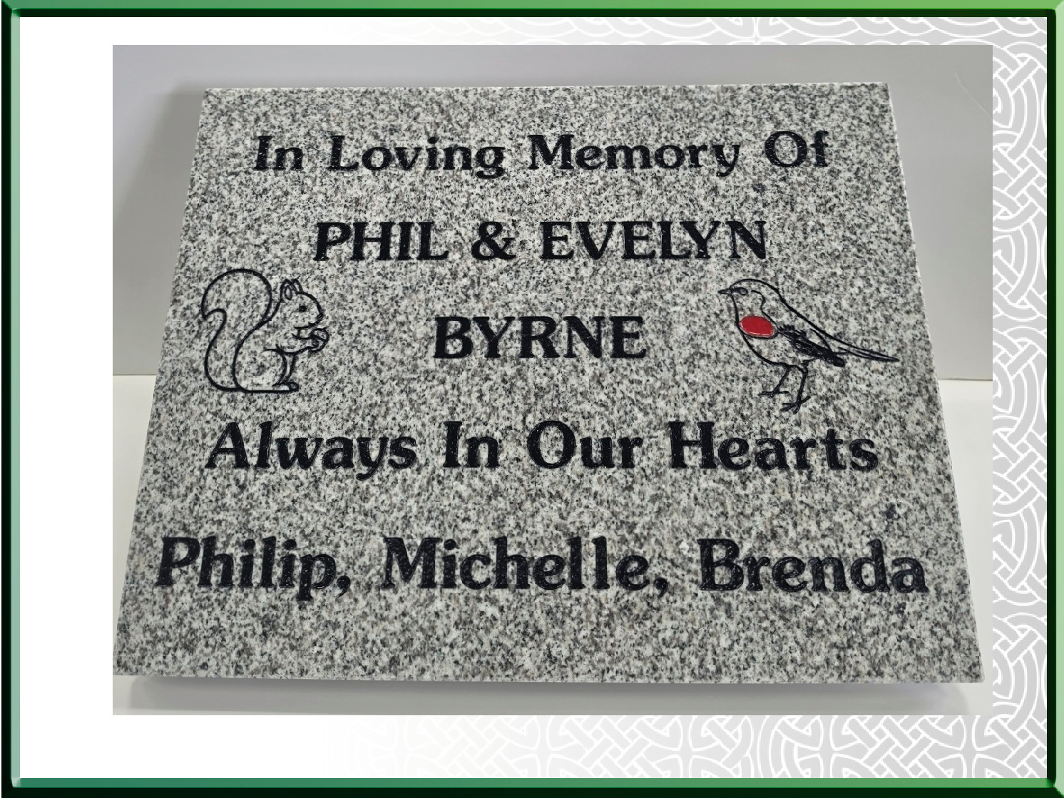 Grave plaque